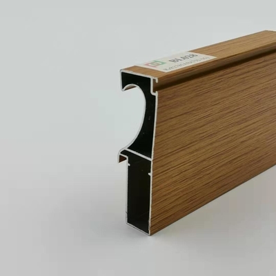 Protuberancia de aluminio del marco de puerta de 6061 perfiles del final de madera para el chalet del hotel