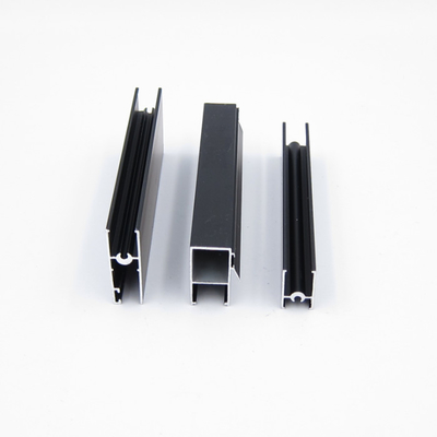 Serie anodizado negro 3825 perfiles de la ventana de aluminio para la puerta y los muebles