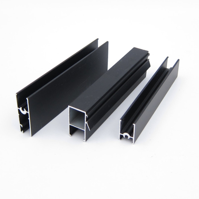 Serie anodizado negro 3825 perfiles de la ventana de aluminio para la puerta y los muebles
