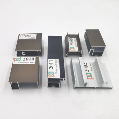 Perfiles anodizados de la ventana de aluminio de la longitud de 6 metros para las series L20 de Bolivia y de Chile