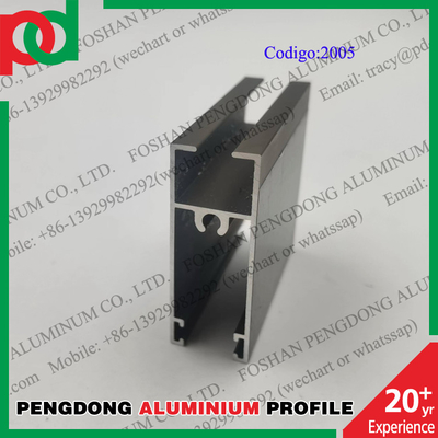 Perfiles anodizados de la ventana de aluminio de la longitud de 6 metros para las series L20 de Bolivia y de Chile