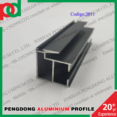 Perfiles anodizados de la ventana de aluminio de la longitud de 6 metros para las series L20 de Bolivia y de Chile