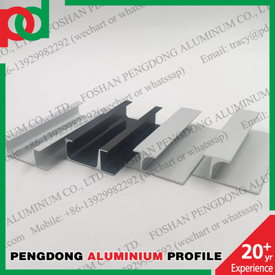 Anodizado coloree 6063 perfiles de aluminio para resbalar puertas del guardarropa