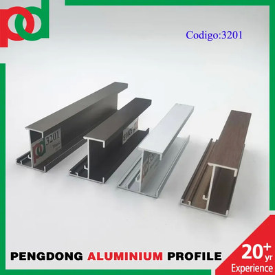 El OEM forma 6063 perfiles de la ventana de aluminio modificó longitud para requisitos particulares