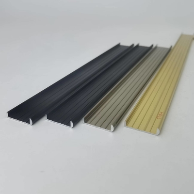 U anodizado forma el perfil de aluminio para el ajuste de afilamiento decorativo de la teja