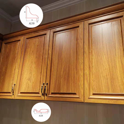 Perfil de aluminio del marco de puerta de armario de cocina del nuevo diseño para mercado de Libia, Egipto, Túnez, Argelia