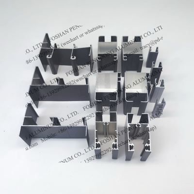 Profiles de aluminio para ventanas corredizas para Costa de Marfil Plata anodizada y en polvo recubierta Bronce y gris llamativo