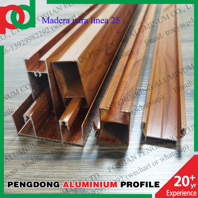 L20 y L25 perfiles de aluminio de colores populares para ventanas y puertas