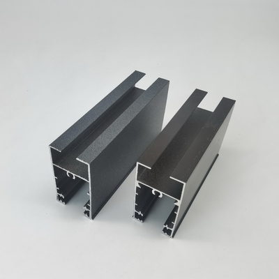 Profiles de aluminio para ventanas corredizas para Costa de Marfil Plata anodizada y en polvo recubierta Bronce y gris llamativo