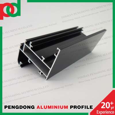 Perfiles de aluminio Extrusión Casement Puerta de ventana tubo cuadrado anodizante personalizado Champagne para el mercado de Etiopía