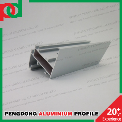 Perfiles de aluminio Extrusión Casement Puerta de ventana tubo cuadrado anodizante personalizado Champagne para el mercado de Etiopía
