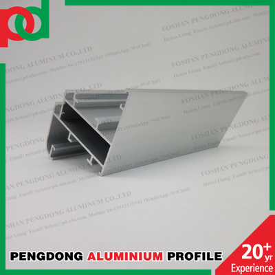 Perfiles de aluminio Extrusión Casement Puerta de ventana tubo cuadrado anodizante personalizado Champagne para el mercado de Etiopía