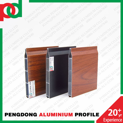 Perfil de aluminio para puertas en Uruguay México Temperatura T5 Varios colores de madera