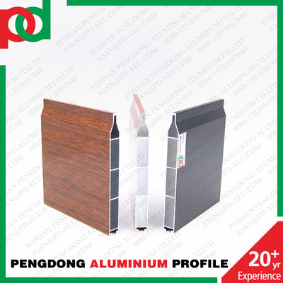 Perfil de aluminio para puertas en Uruguay México Temperatura T5 Varios colores de madera