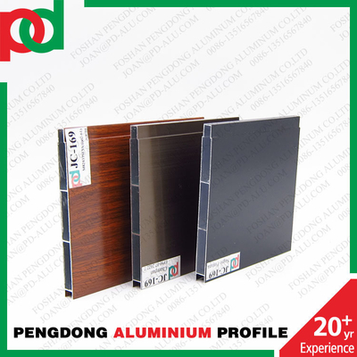 Perfil de aluminio para puertas en Uruguay México Temperatura T5 Varios colores de madera