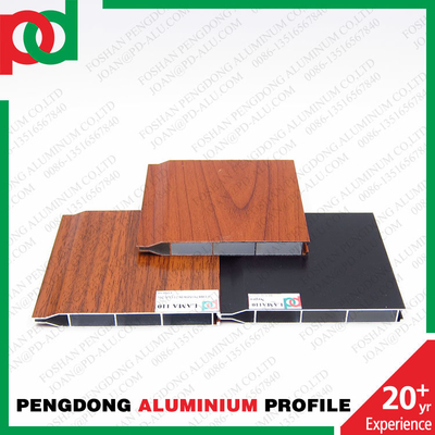 Perfil de aluminio para puertas en Uruguay México Temperatura T5 Varios colores de madera