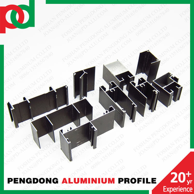 T5 Perfil de extrusión de aluminio a presión para ventanas corredizas de todos los colores de grano de madera