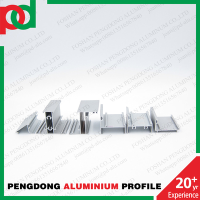 T5 Perfil de extrusión de aluminio a presión para ventanas corredizas de todos los colores de grano de madera