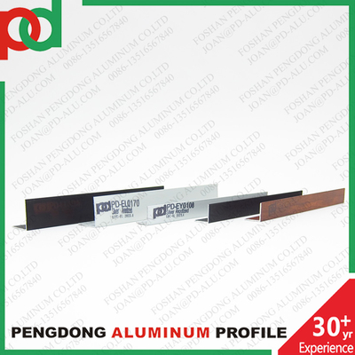 Profiles de aluminio con ranura de canal U para ventanas, puertas y muebles
