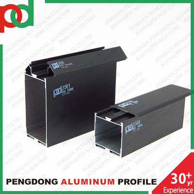 Perfiles anodizados negros de aluminio para ventanas y puertas Serie 35