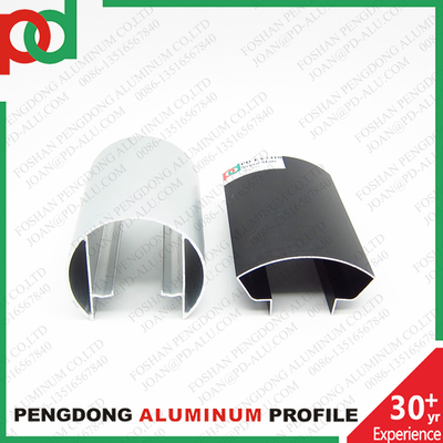 6M de longitud Plata Mate Negro Color de madera Perfiles de manivela de aluminio con acabado anodizado de bronce y diferentes tamaños