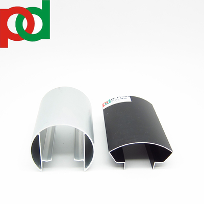 Canal U de aluminio con color de grano de madera para barandilla, pérgola, balcón y tubos de valla exportados a Sudamérica