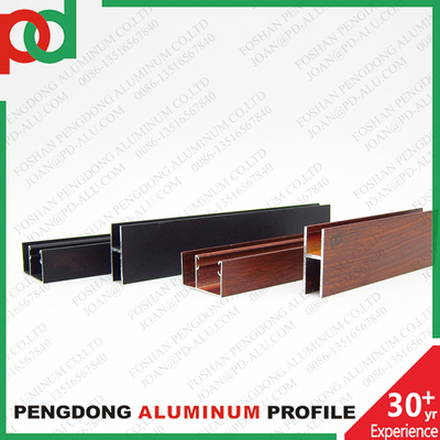 Canal U de aluminio con color de grano de madera para barandilla, pérgola, balcón y tubos de valla exportados a Sudamérica