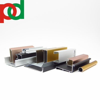 Fabricación de perfiles de aluminio con tecnología de extrusión personalizable para puertas de vidrio, armarios de cocina, armarios empotrados y MDF melamínico