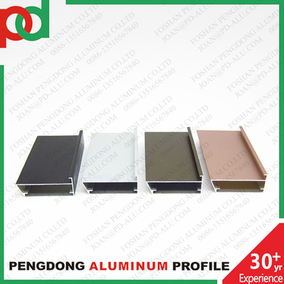 Tecnología de extrusión Perfiles de aluminio de la serie 6000 para muebles de melamina Oro cromo Bronce anodizado en grandes tamaños