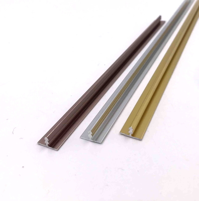 11.7m m T forman perfiles de aluminio anodizados croman el oro color de rosa del oro