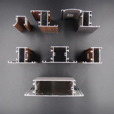 Perfil de aluminio del grano de madera de Libia y de Argelia para la puerta y la ventana