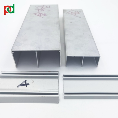Perfil de aluminio de desplazamiento del guardarropa de RoHs MSDS para el carril de la pista del guardarropa