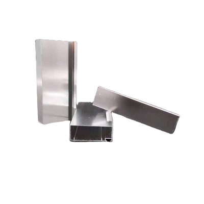 Grueso de aluminio anodizado rectangular de plata brillante del perfil 1.2m m de la cocina