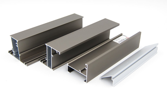 La ventana del marco de 6000 series perfila las protuberancias cuadradas de aluminio