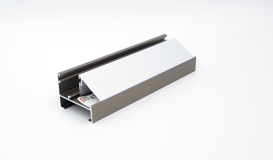 Linea 42 la ventana de aluminio del marco 6063 T6 perfila de plata anodizada