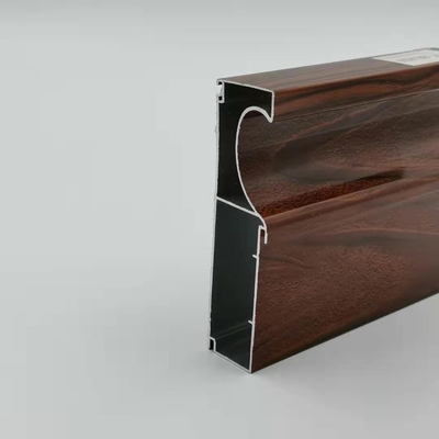 Protuberancia de aluminio del marco de puerta de 6061 perfiles del final de madera para el chalet del hotel
