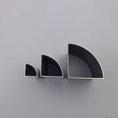 Perfil de aluminio revestido de la esquina redondeado 25x25 del cuadrado del polvo de aluminio de la tubería