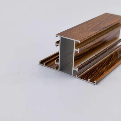 Perfil de aluminio acabado molino del grano de madera para la ventana y la puerta