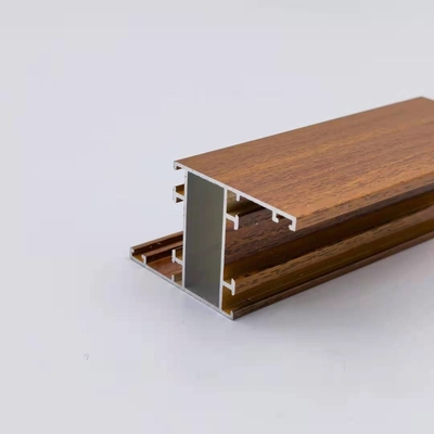 Perfil de aluminio acabado molino del grano de madera para la ventana y la puerta