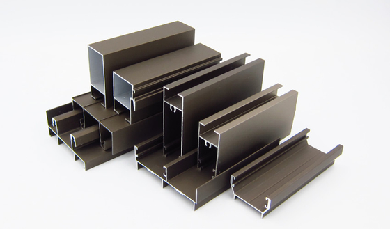 Protuberancias de la ventana de aluminio del perfil de Chile Bolivia Peru Anodized Aluminium C