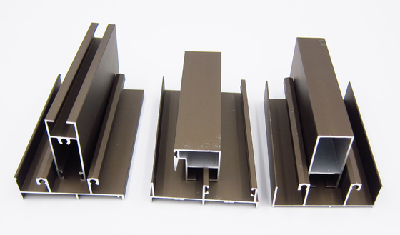 Perfiles de aluminio anodizados de bronce de plata de Chile Bolivia protuberancia de 20 series