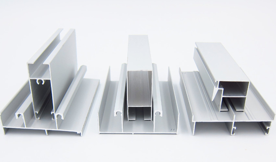 Perfiles de aluminio anodizados de bronce de plata de Chile Bolivia protuberancia de 20 series