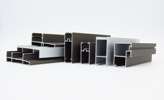 Perfiles de aluminio anodizados de la puerta de la ventana para Colombia 744 de desplazamiento