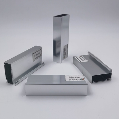 Polaco de plata brillante del perfil de aluminio del armario de cocina T5 6063