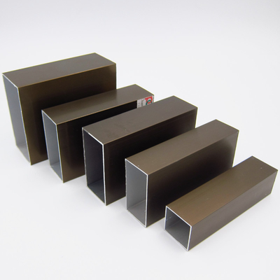 T5 anodizados pescan la tubería de acero rectangular del tubo con caña 6030 de aluminio del cuadrado