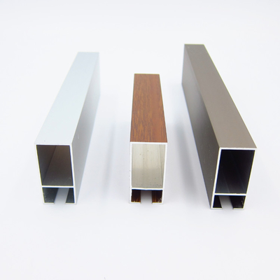 6063 protuberancias de aluminio de la ventana de aluminio rectangular del perfil T5