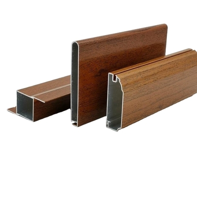 perfiles de los 5.8M los 5.85M los 6M Wood Finish Aluminium para el armario de cocina