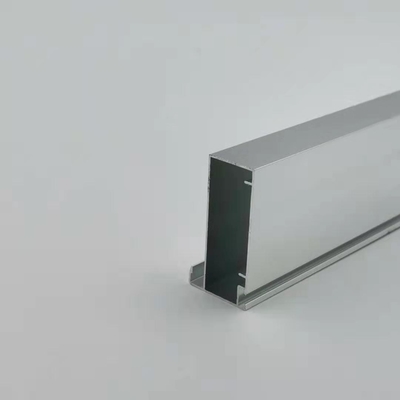 Grueso de aluminio anodizado rectangular de plata brillante del perfil 1.2m m de la cocina