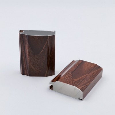 Perfil de aluminio de la manija T5 del grano 6063 de madera para el armario de cocina