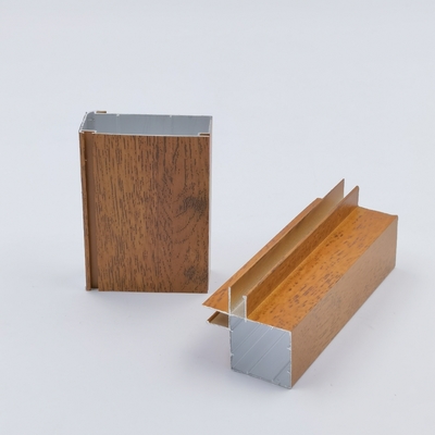 Profiles de cocina de aluminio de grano de madera de 10 mm para decoraciones